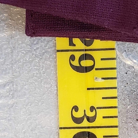 Lands End Shirt Womens Plus Size 3X Maroon Red 3/4 Sleeve Tunic Too Viscose - Picture 8 of 9